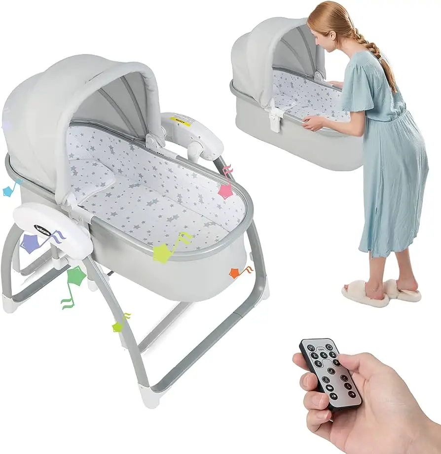 INFANTS 2 in 1 Electric Baby Swaying Bassinet: